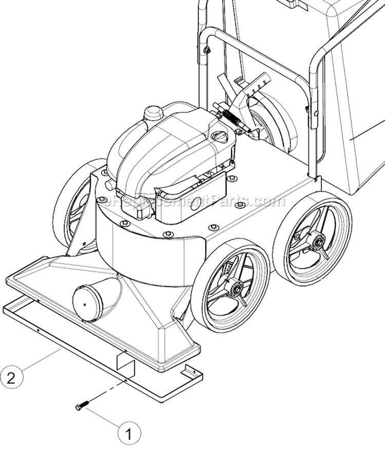 WV160SáEngineá&áFan Diagram and Parts List for WV160S  Bear Cat Auger
